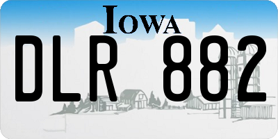 IA license plate DLR882