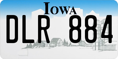 IA license plate DLR884