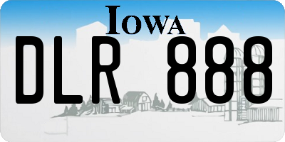 IA license plate DLR888