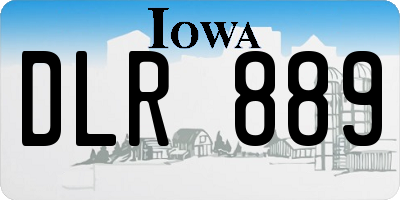 IA license plate DLR889