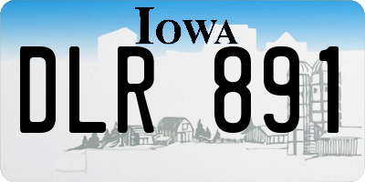 IA license plate DLR891
