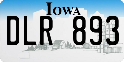 IA license plate DLR893