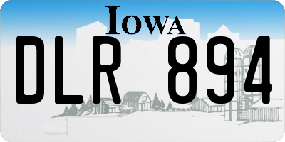 IA license plate DLR894