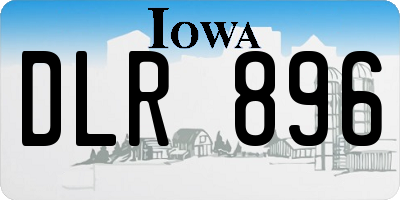 IA license plate DLR896