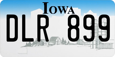 IA license plate DLR899