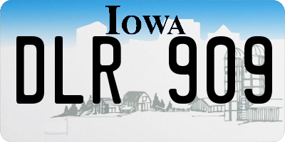 IA license plate DLR909