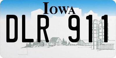 IA license plate DLR911