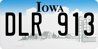 IA license plate DLR913