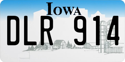 IA license plate DLR914