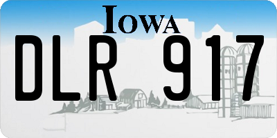 IA license plate DLR917
