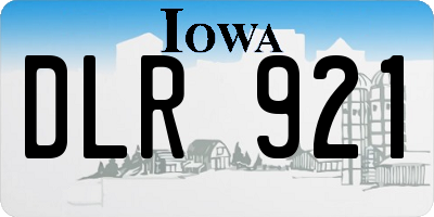 IA license plate DLR921