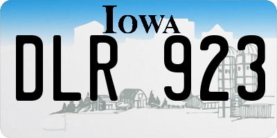 IA license plate DLR923