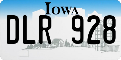 IA license plate DLR928