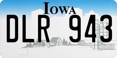 IA license plate DLR943