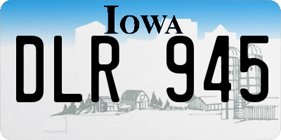 IA license plate DLR945
