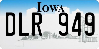 IA license plate DLR949