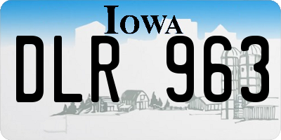 IA license plate DLR963