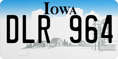 IA license plate DLR964
