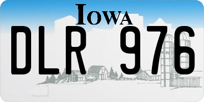 IA license plate DLR976