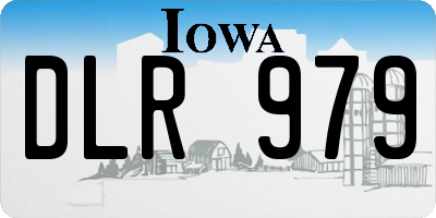 IA license plate DLR979