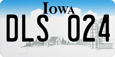 IA license plate DLS024