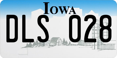 IA license plate DLS028