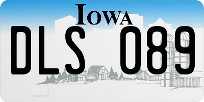 IA license plate DLS089