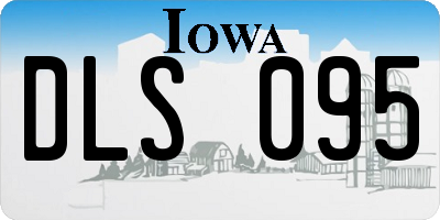 IA license plate DLS095