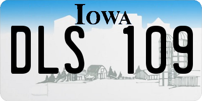 IA license plate DLS109