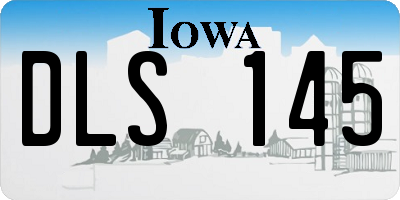 IA license plate DLS145