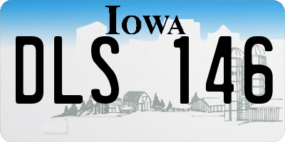 IA license plate DLS146
