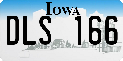 IA license plate DLS166