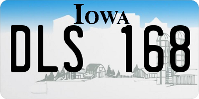IA license plate DLS168