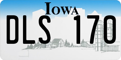 IA license plate DLS170