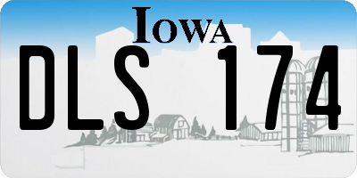 IA license plate DLS174