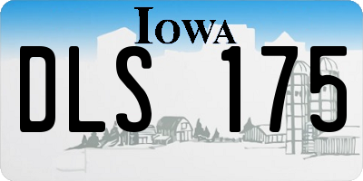 IA license plate DLS175