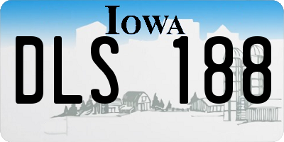 IA license plate DLS188