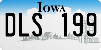 IA license plate DLS199