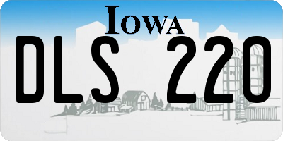 IA license plate DLS220