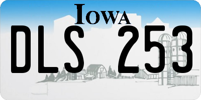 IA license plate DLS253