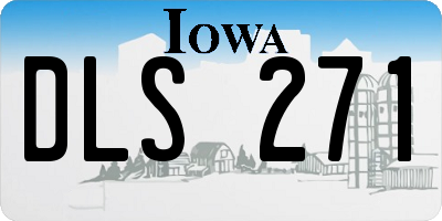 IA license plate DLS271