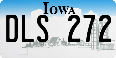IA license plate DLS272