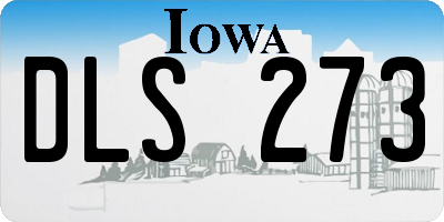 IA license plate DLS273