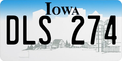 IA license plate DLS274