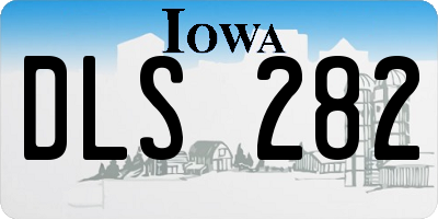 IA license plate DLS282