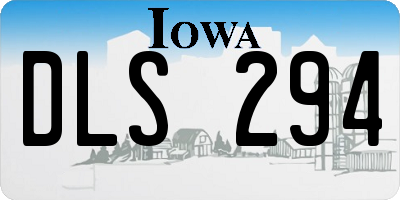 IA license plate DLS294