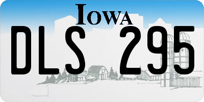 IA license plate DLS295