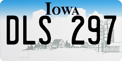 IA license plate DLS297