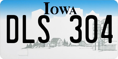 IA license plate DLS304