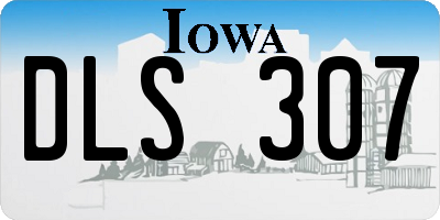 IA license plate DLS307